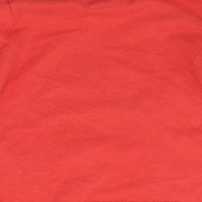 George Baby Red   Basic T-Shirt Size 12-18 Months  - SEQUIN