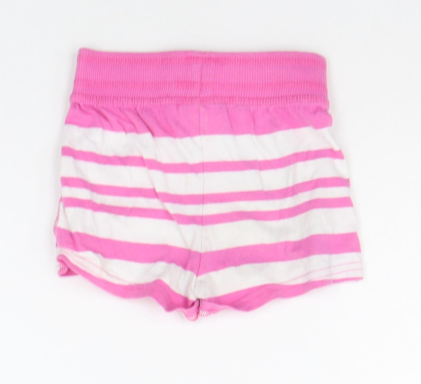 NEXT Girls Pink Striped  Cropped Trousers Size 12-18 Months