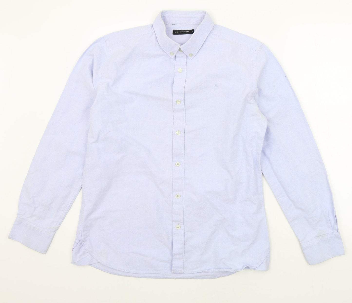 Mens UK Size M French Connection Blue  Button-Up Long Sleeve Casual Shirt