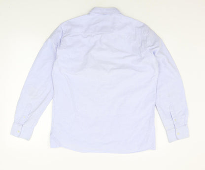 Mens UK Size M French Connection Blue  Button-Up Long Sleeve Casual Shirt