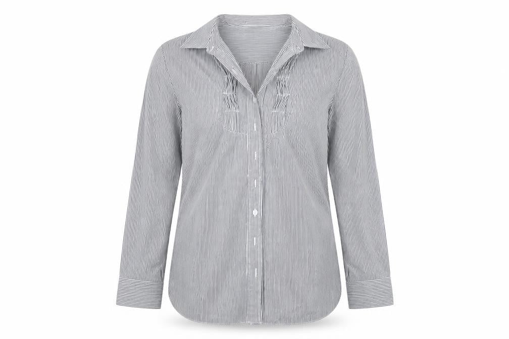 Mens UK Size 13 Internacionale White  Button-Up Long Sleeve Casual Shirt