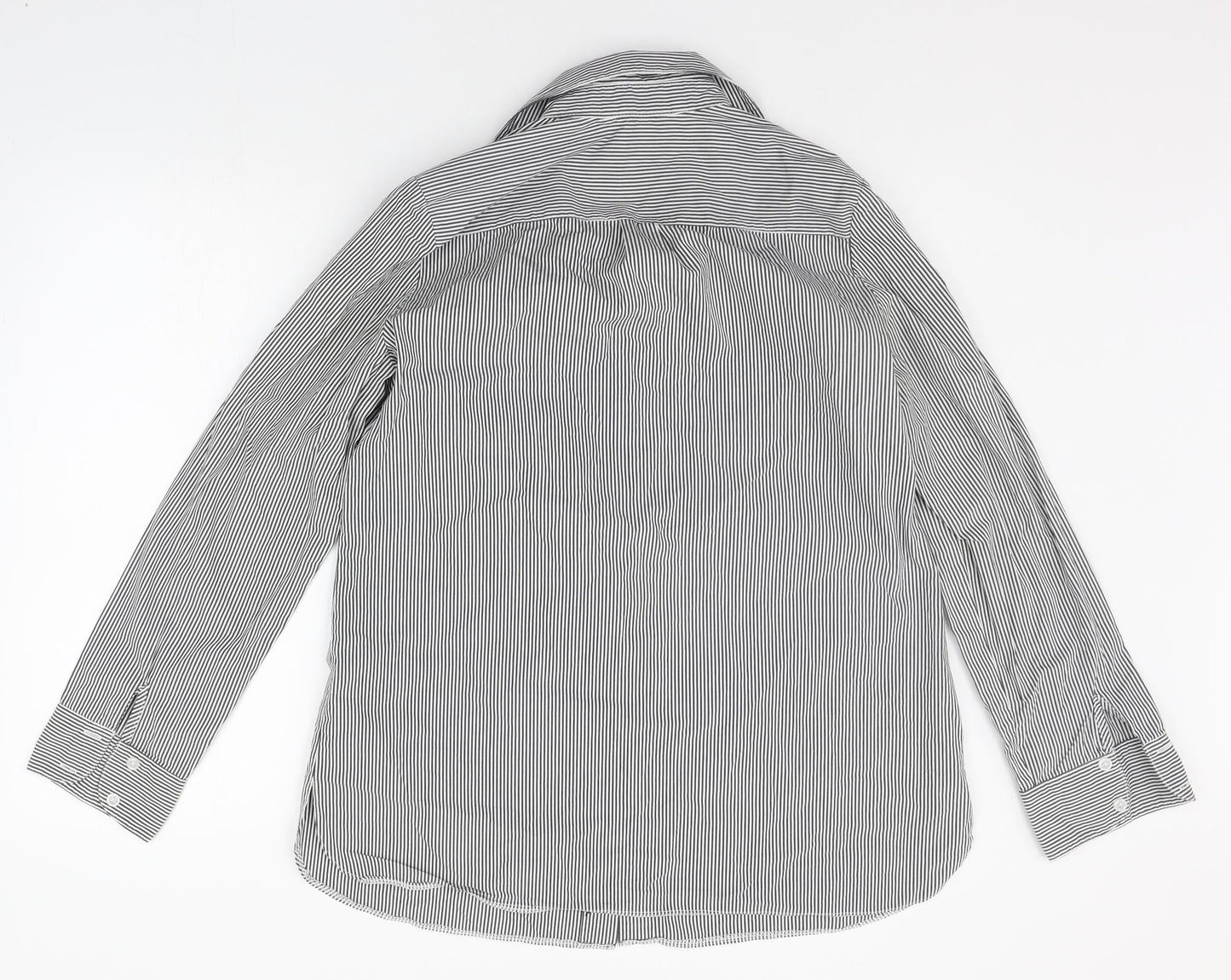 Mens UK Size 13 Internacionale White  Button-Up Long Sleeve Casual Shirt
