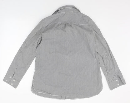 Mens UK Size 13 Internacionale White  Button-Up Long Sleeve Casual Shirt