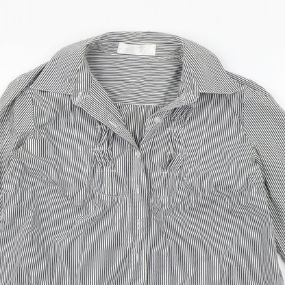 Mens UK Size 13 Internacionale White  Button-Up Long Sleeve Casual Shirt