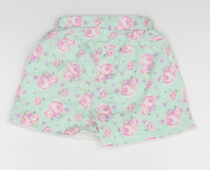 George Girls Green Floral  Top Sleep Shorts Size 2 Years