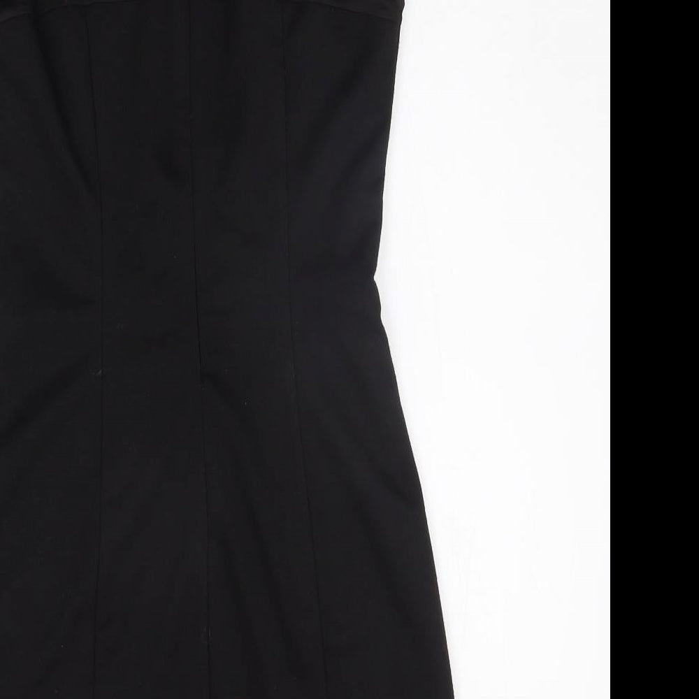 MELA LOVE LONDON Womens Black   A-Line  Size 12  - jewl detail