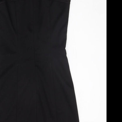 MELA LOVE LONDON Womens Black   A-Line  Size 12  - jewl detail
