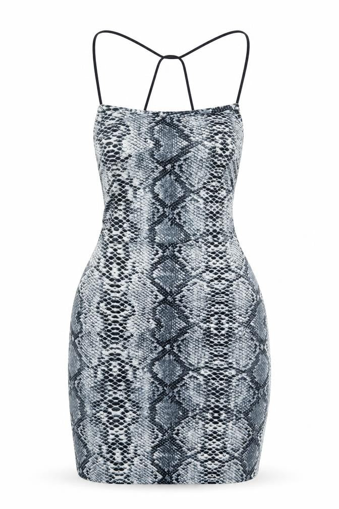 Preworn Womens Grey Animal Print  Mini  Size S