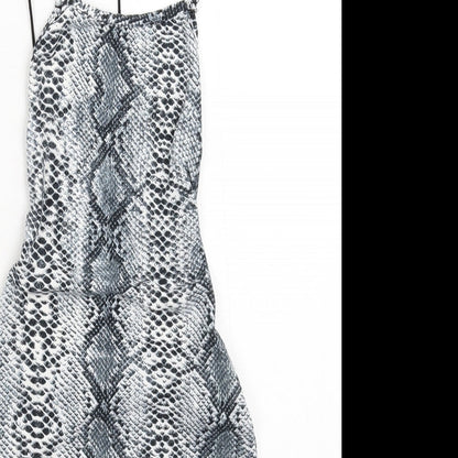 Preworn Womens Grey Animal Print  Mini  Size S