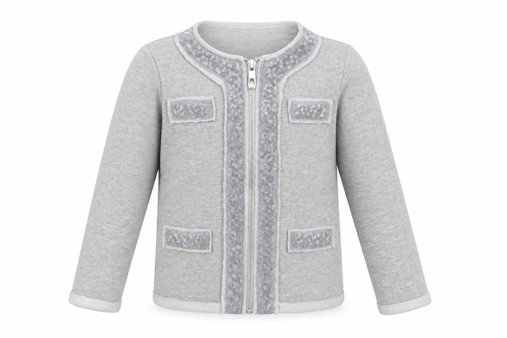 Dylan & Abby Girls Grey   Jacket  Size 2-3 Years