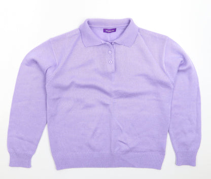 Womens UK Size 16 Collection Purple Pullover Jumper