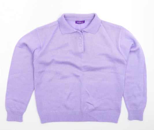 Womens UK Size 16 Collection Purple Pullover Jumper