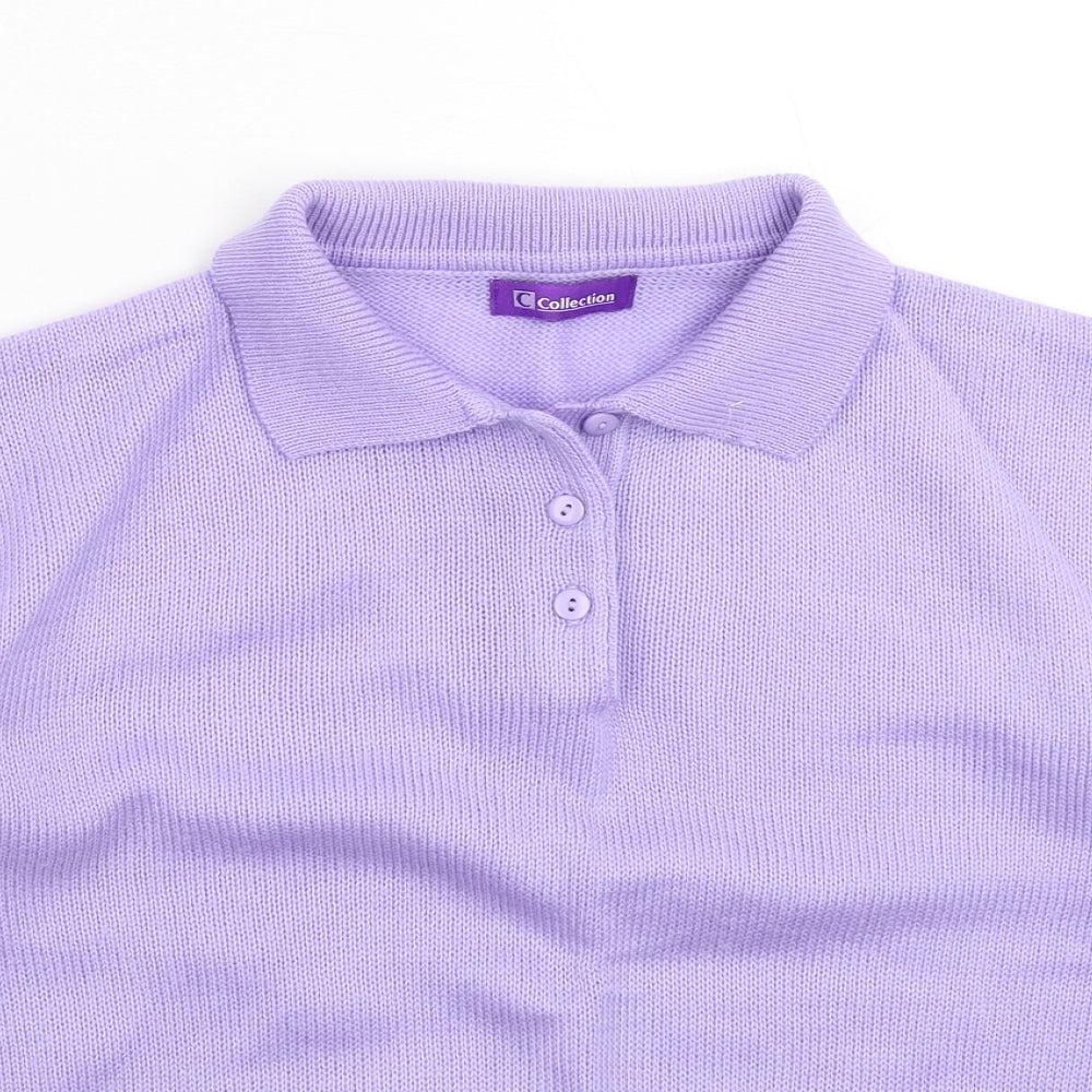 Womens UK Size 16 Collection Purple Pullover Jumper