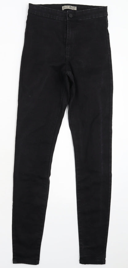 Denim & Co. Womens Black  Denim Jegging Jeans Size 8 L30 in