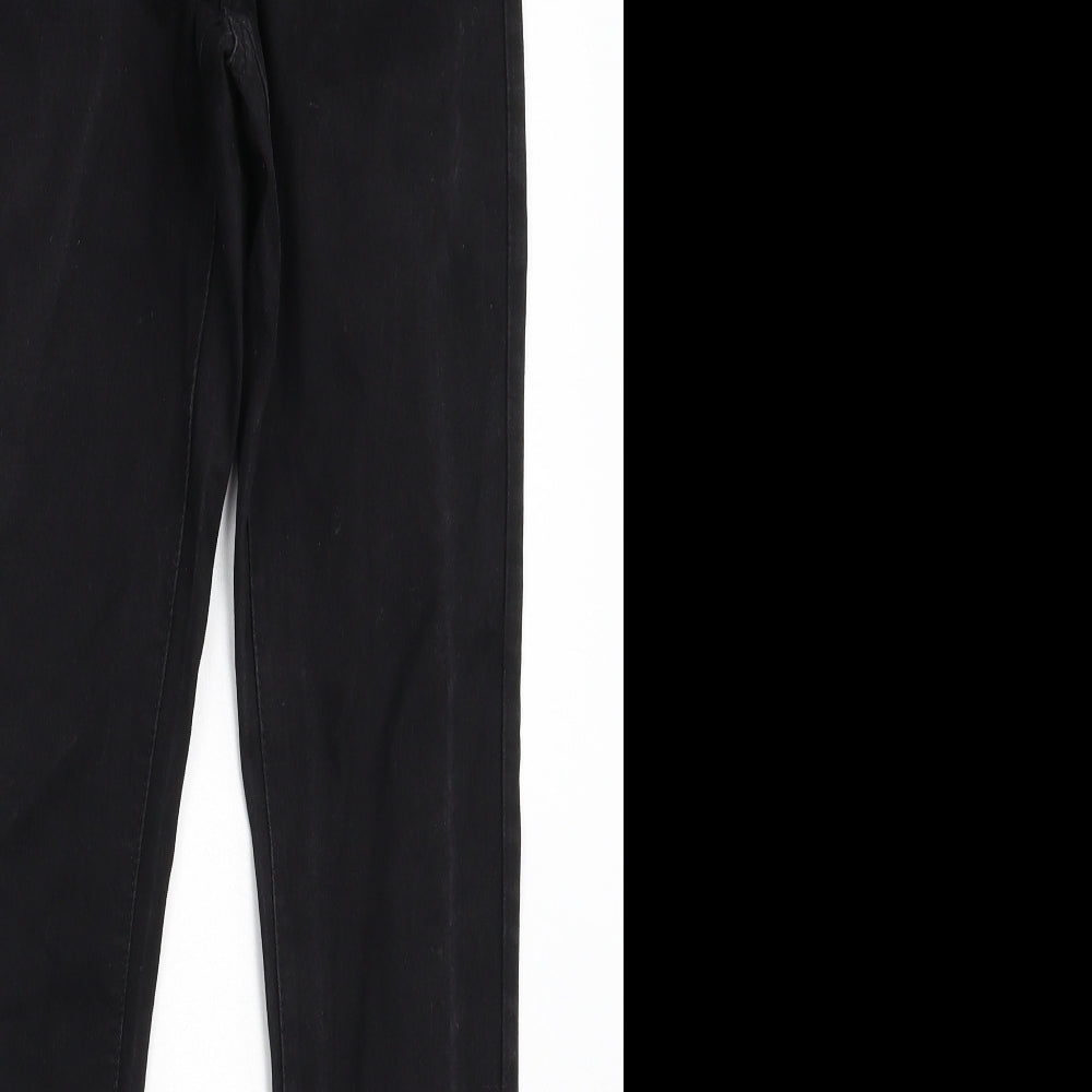 Denim & Co. Womens Black  Denim Jegging Jeans Size 8 L30 in