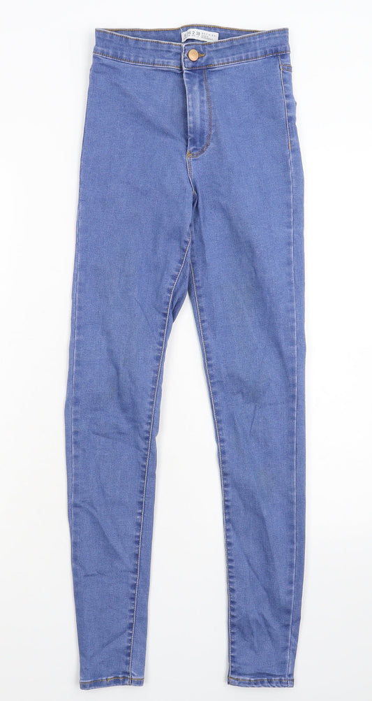 Denim & Co. Womens Blue  Denim Jegging Jeans Size 6 L28 in