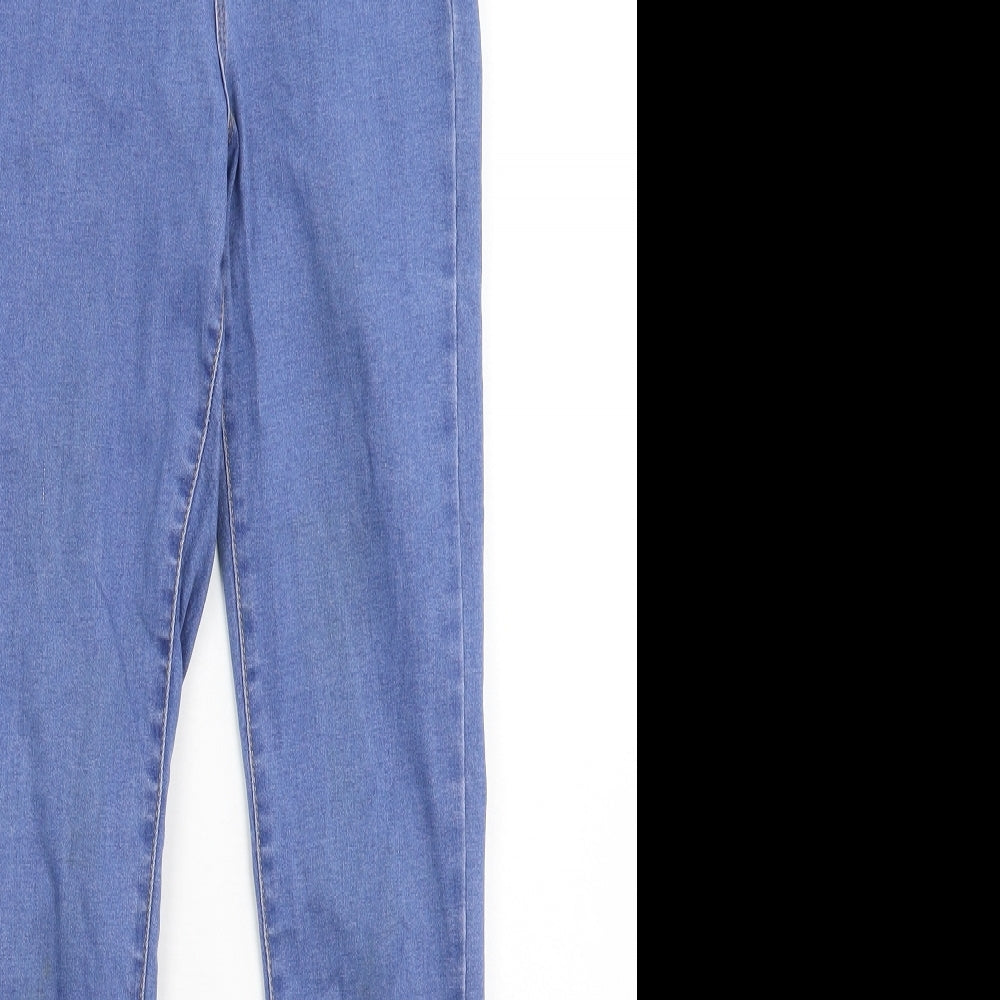 Denim & Co. Womens Blue  Denim Jegging Jeans Size 6 L28 in