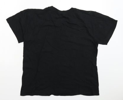 London Mens Black    T-Shirt Size L