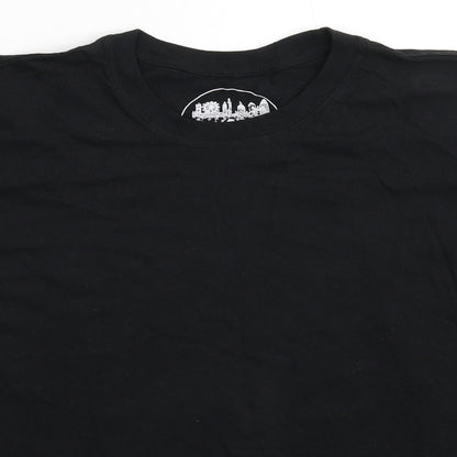London Mens Black    T-Shirt Size L