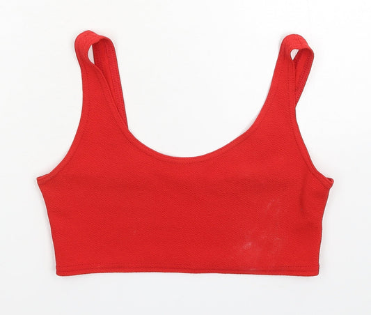 Boohoo Womens Red   Basic Tank Size 10