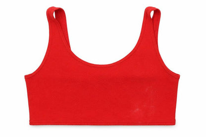 Womens UK Size 10 Boohoo Red Basic Tank
