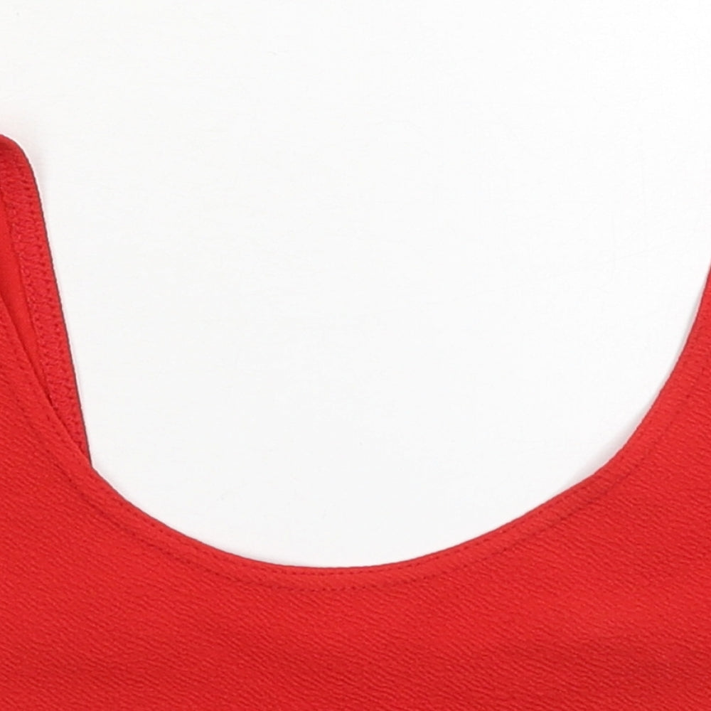 Boohoo Womens Red   Basic Tank Size 10