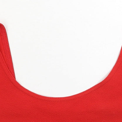 Boohoo Womens Red   Basic Tank Size 10