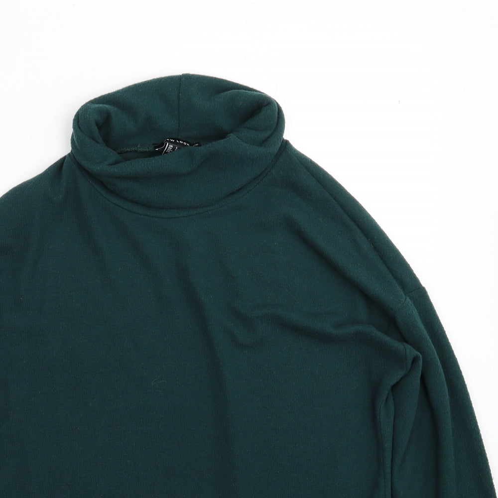 Womens UK Size S New Look Green Pullover Jumper
