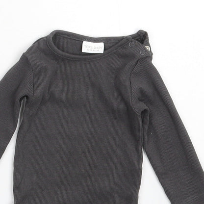 NEXT Baby Grey   Babygrow One-Piece Size 3-6 Months