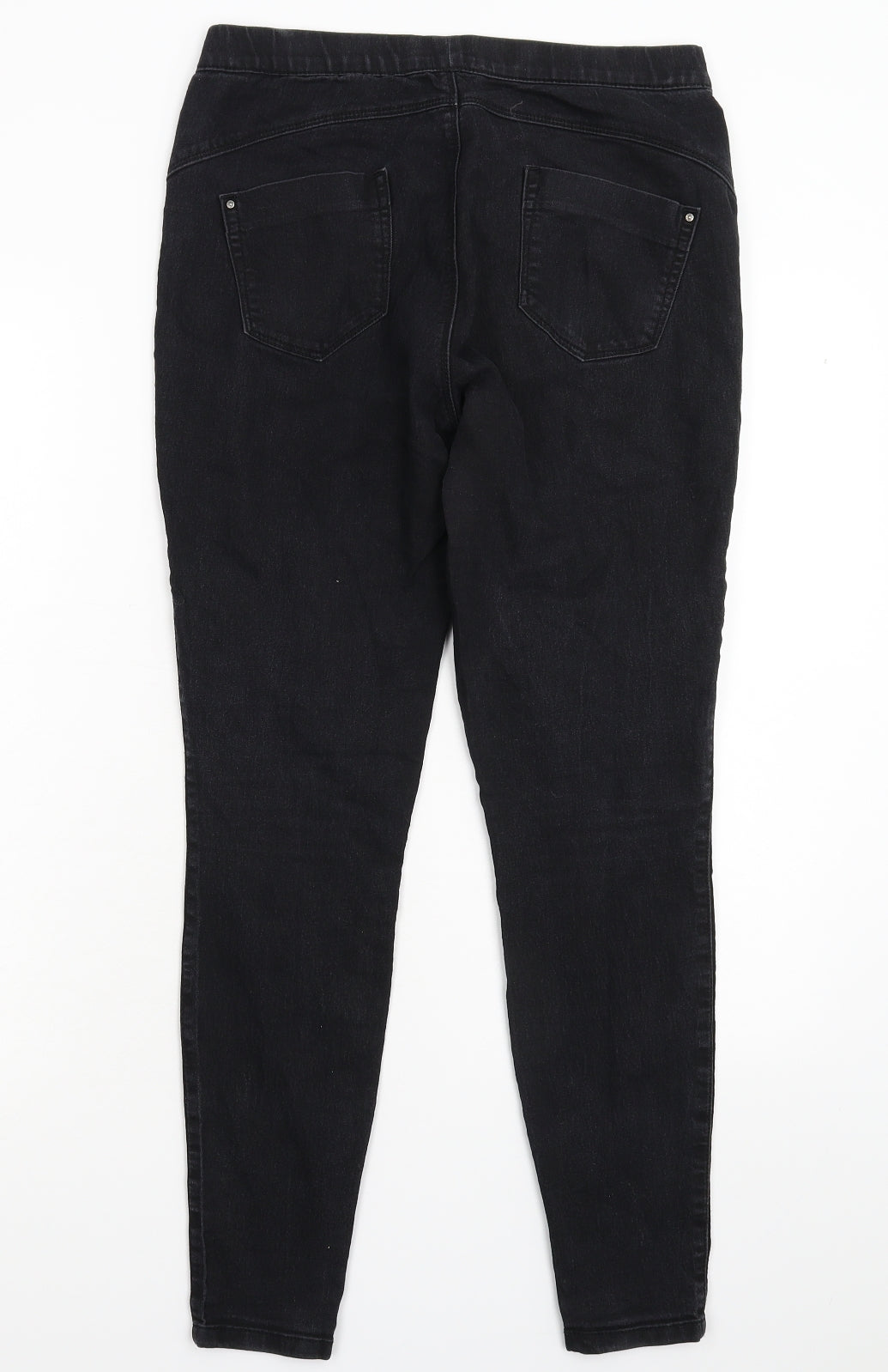 Denim & Co. Womens Black  Denim Jegging Jeans Size 10 L28 in