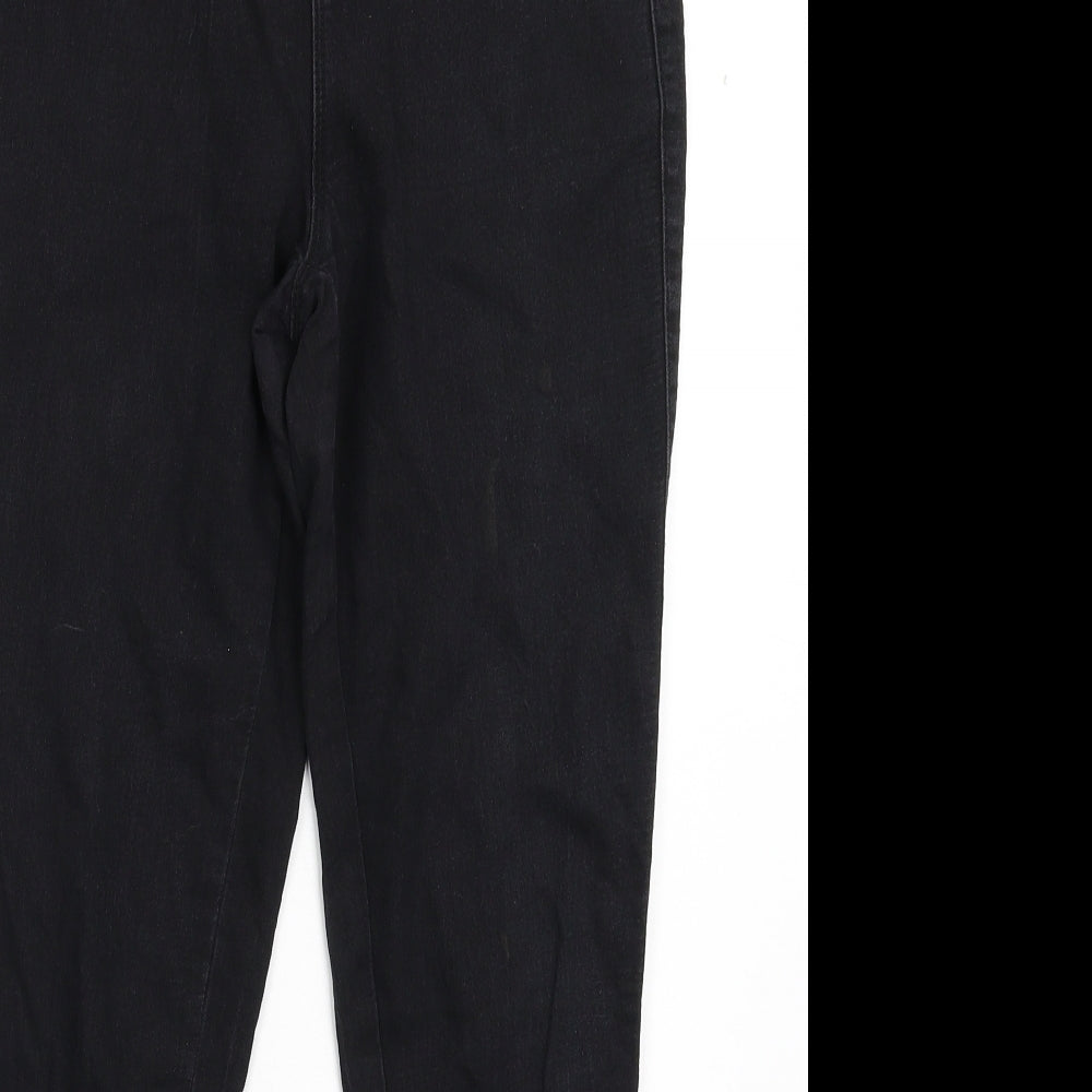 Denim & Co. Womens Black  Denim Jegging Jeans Size 10 L28 in