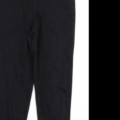 Denim & Co. Womens Black  Denim Jegging Jeans Size 10 L28 in