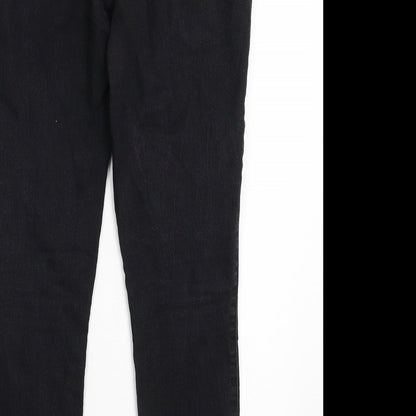 Denim & Co. Womens Black  Denim Jegging Jeans Size 10 L28 in