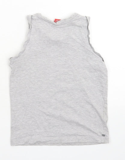 Slazenger Boys Grey   Basic Tank Size 7-8 Years
