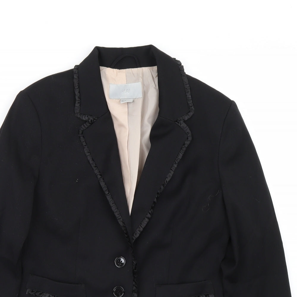 H&M Womens Black   Jacket Suit Jacket Size 10