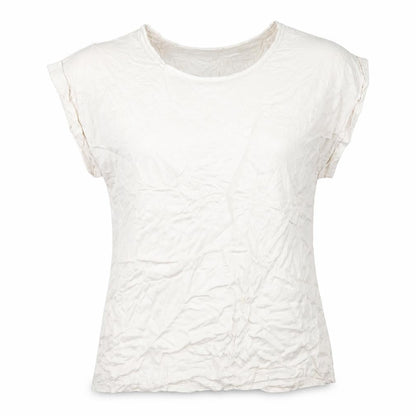 Vabene Womens Beige   Basic T-Shirt Size M