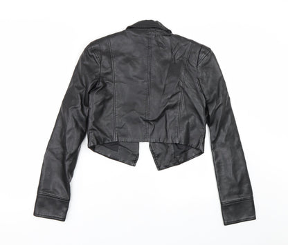 Red Herring Womens Black   Jacket  Size 10