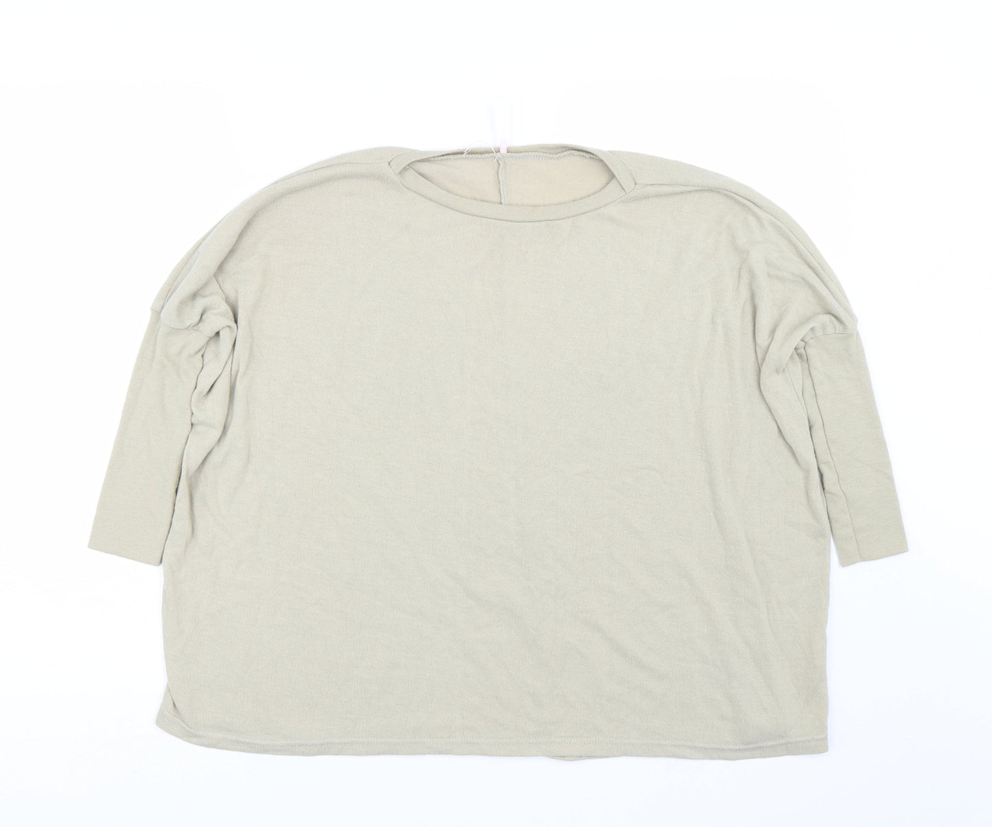 Womens UK Size M Preworn Beige Pullover Jumper