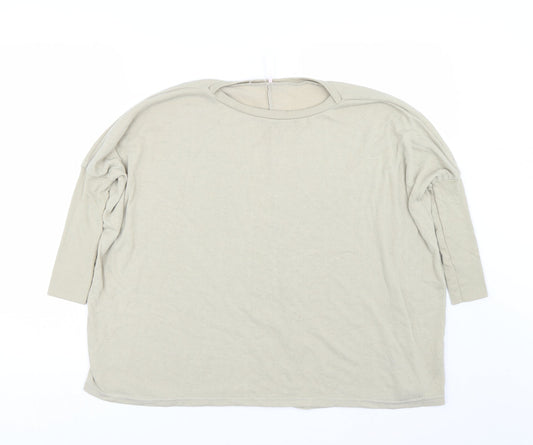 Womens UK Size M Preworn Beige Pullover Jumper