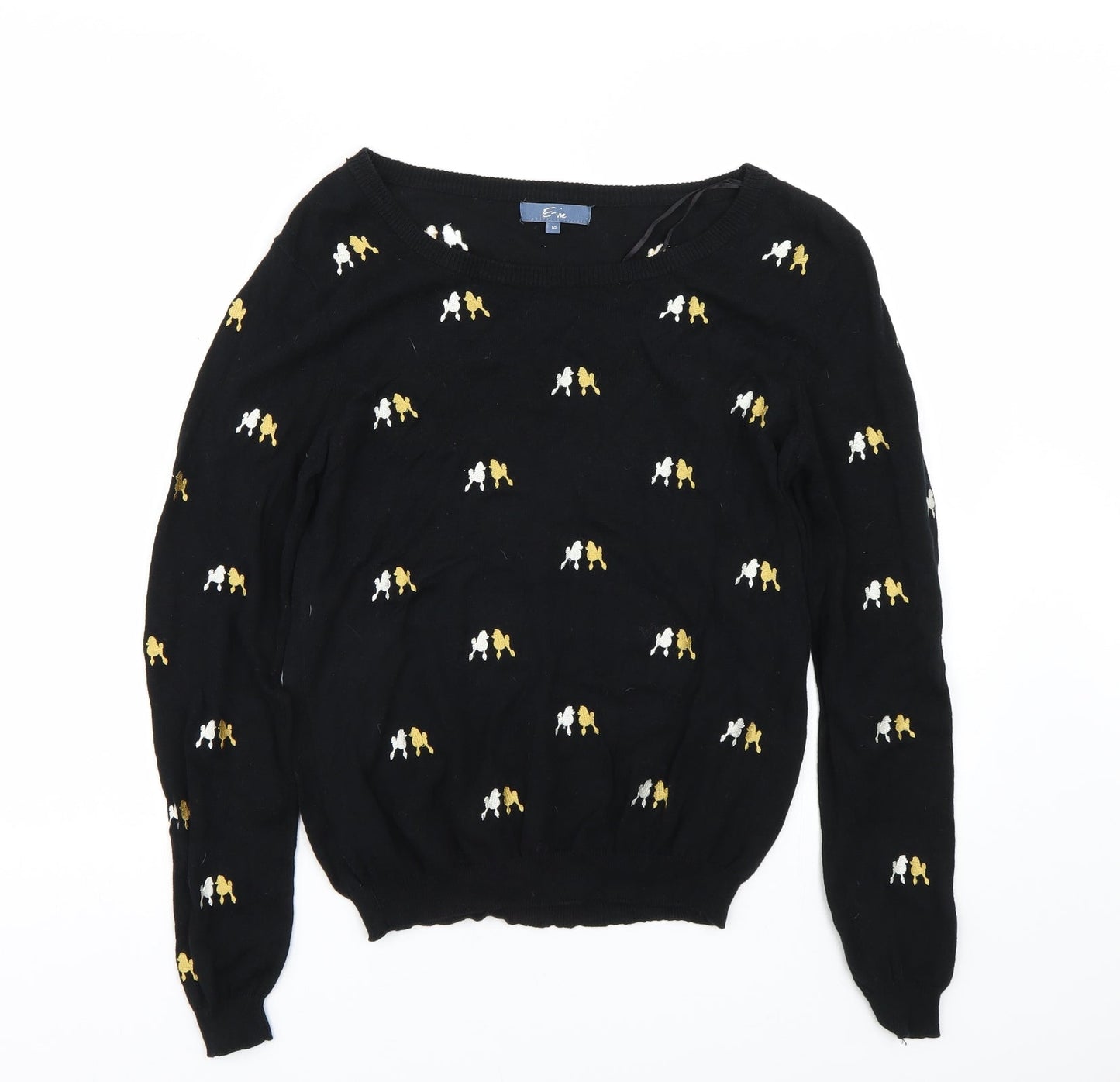 Womens UK Size 14 Evie Black Pullover Jumper