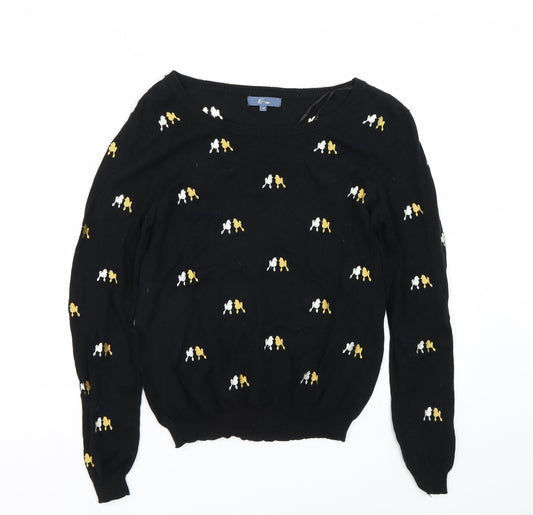 Womens UK Size 14 Evie Black Pullover Jumper