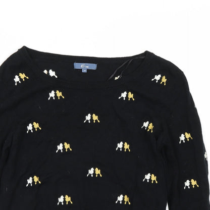 Womens UK Size 14 Evie Black Pullover Jumper