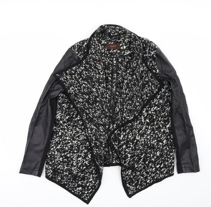 Saviour Womens Black Polka Dot  Cardigan Jumper Size 12