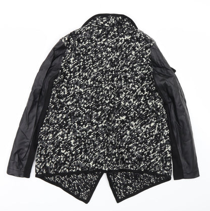 Saviour Womens Black Polka Dot  Cardigan Jumper Size 12