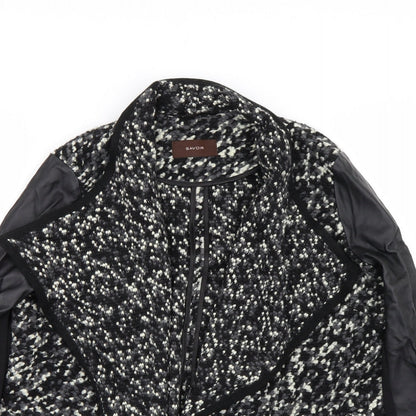 Saviour Womens Black Polka Dot  Cardigan Jumper Size 12