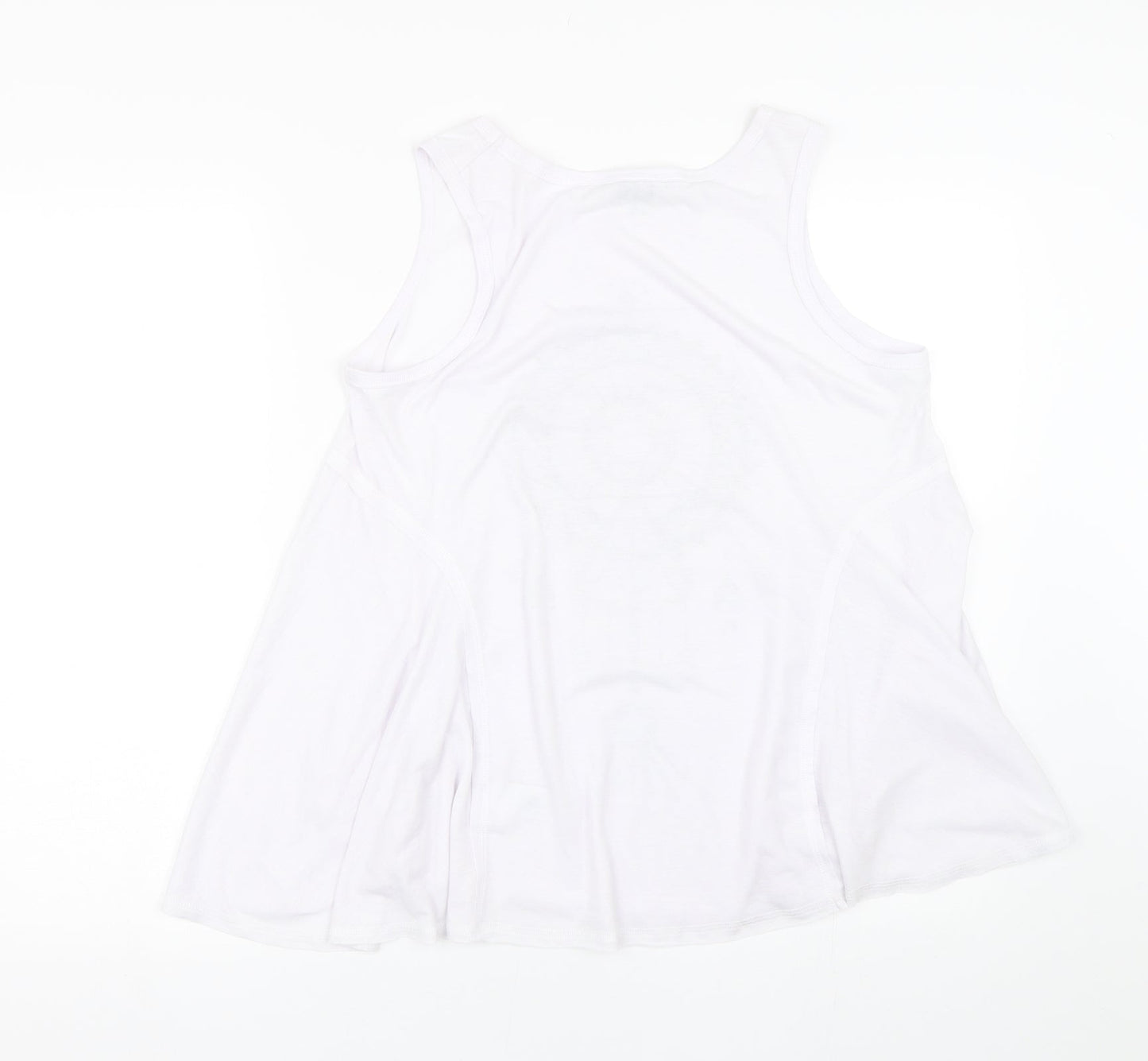 Womens UK Size 14 NEXT White Basic Tank