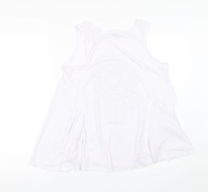 Womens UK Size 14 NEXT White Basic Tank