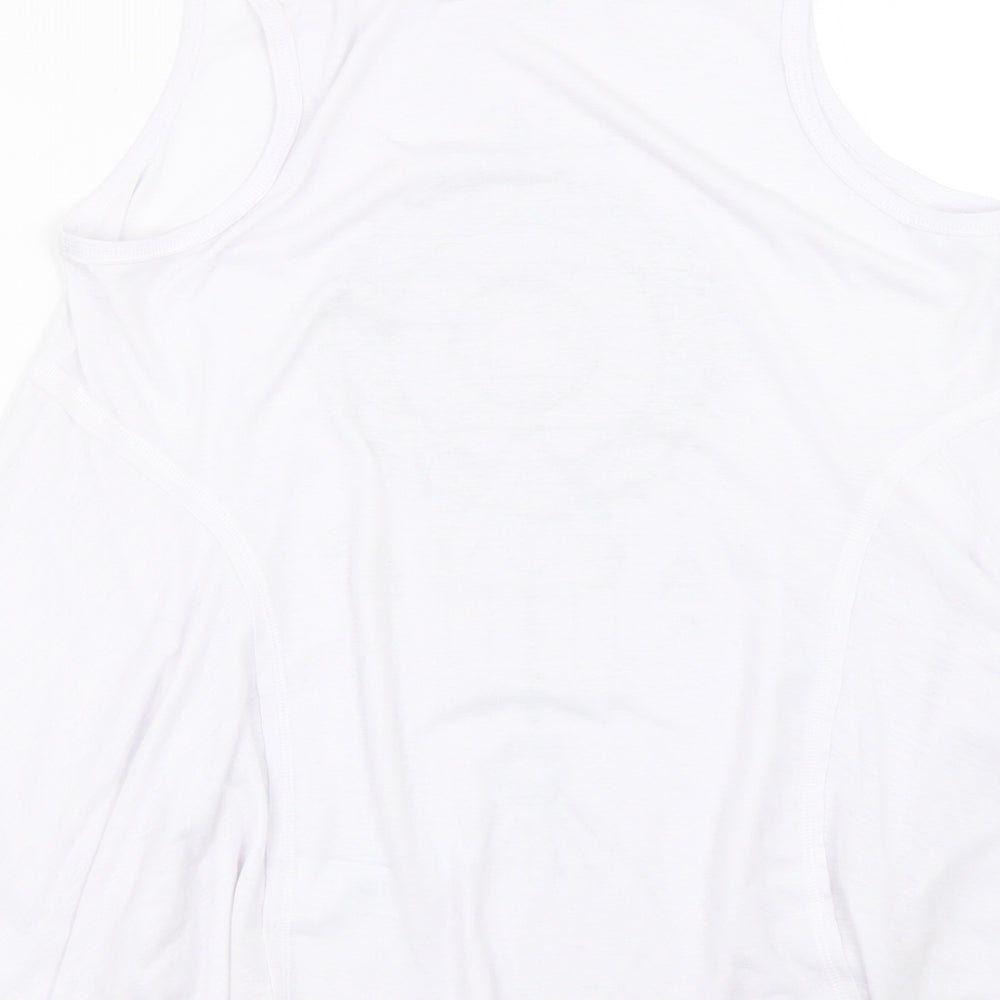 Womens UK Size 14 NEXT White Basic Tank