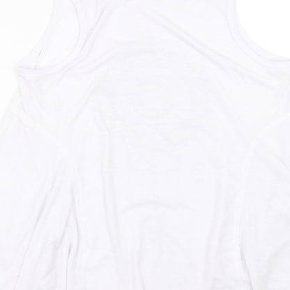 Womens UK Size 14 NEXT White Basic Tank