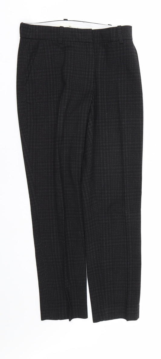 Womens UK Size 4 H&M Regular Fit  Black Trousers